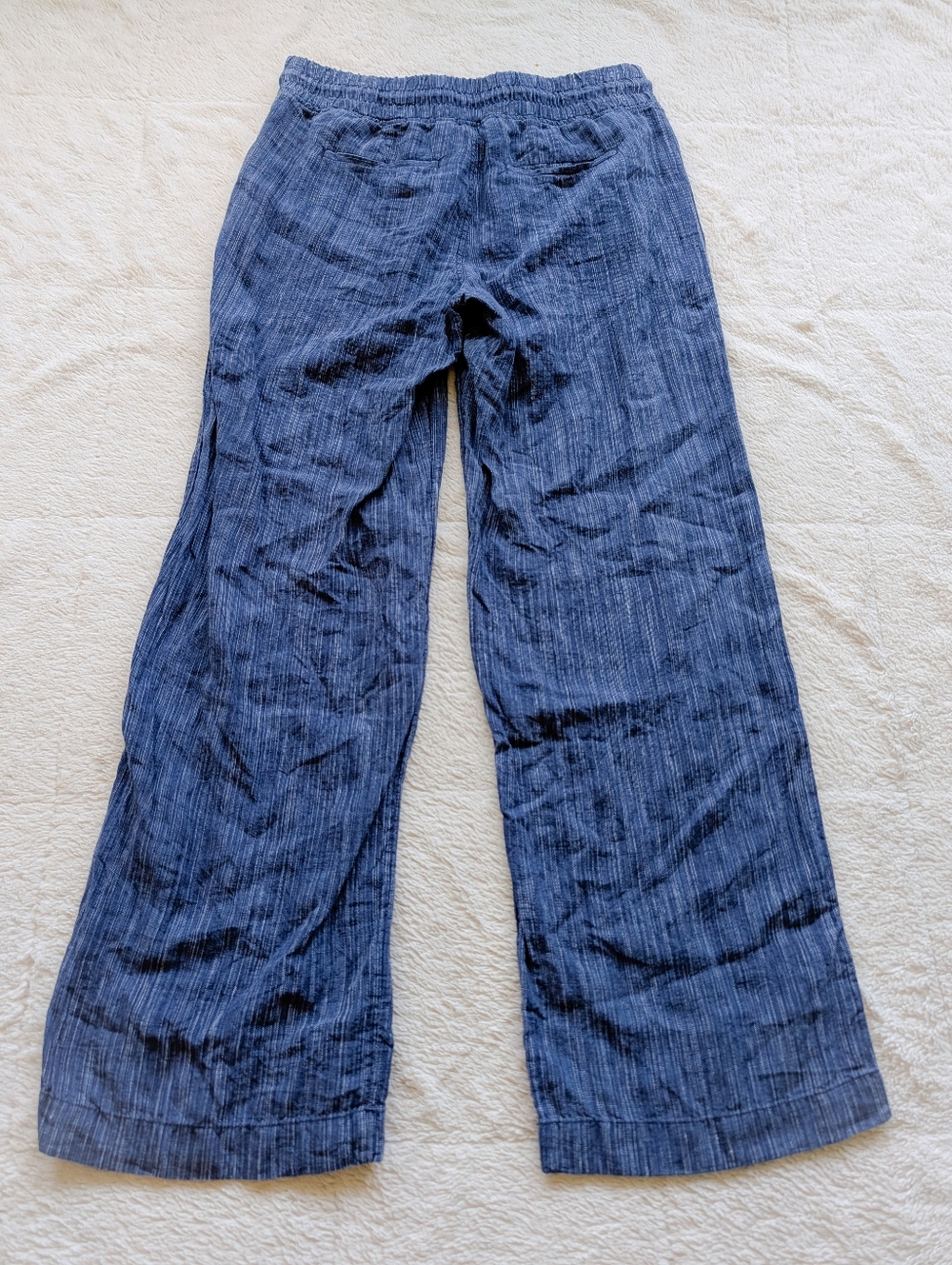 Athleta Cabo Textured Wide Leg Linen Pants - Picture 3 of 5